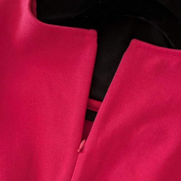 ANN TAYLOR Sleeveless Pleated Red Top With Zipper Women's Size M - Picture 3 of 5